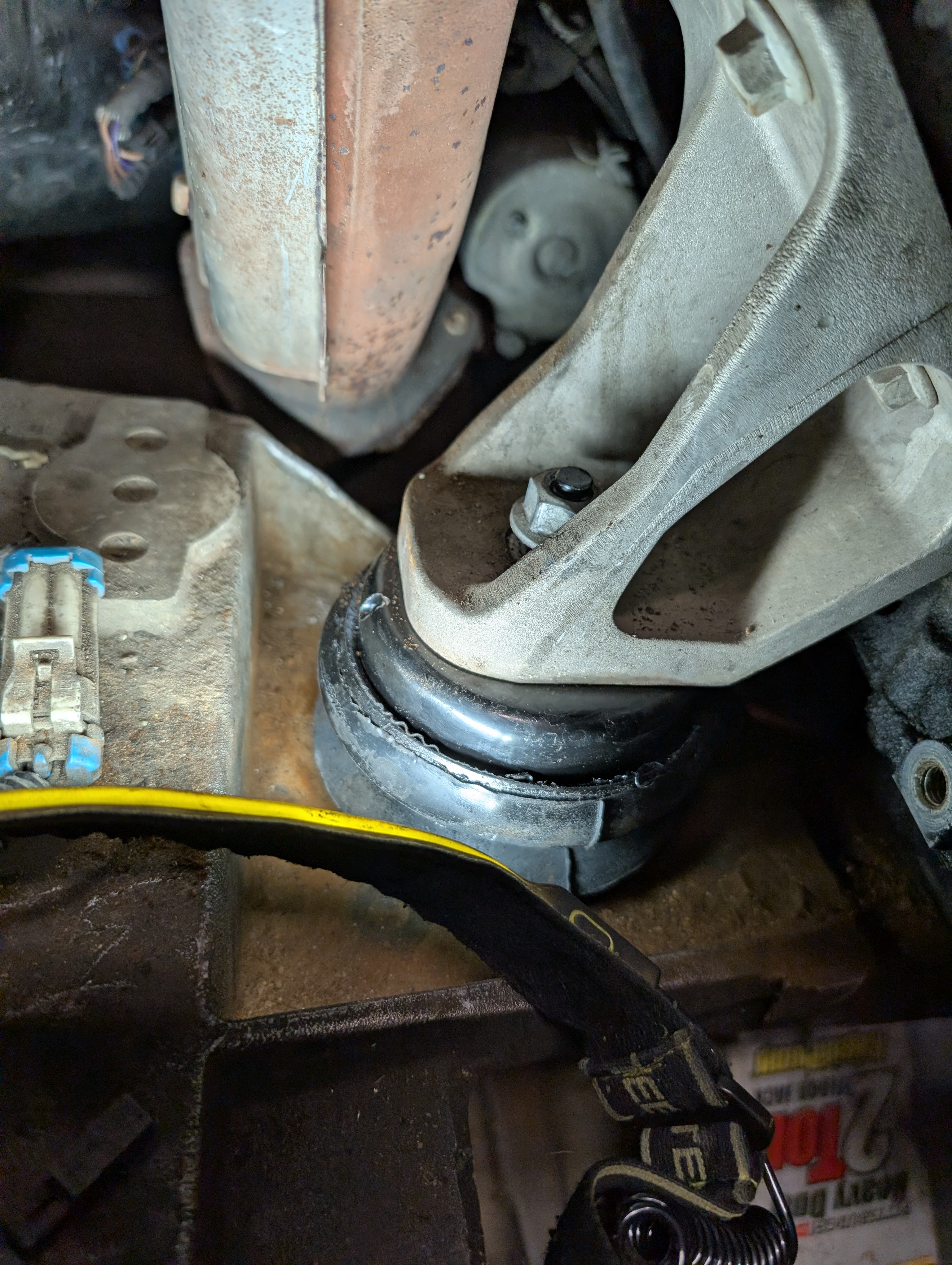 Reinstalled new OEM style engine mounts on the Dead to Shred C5 Corvette