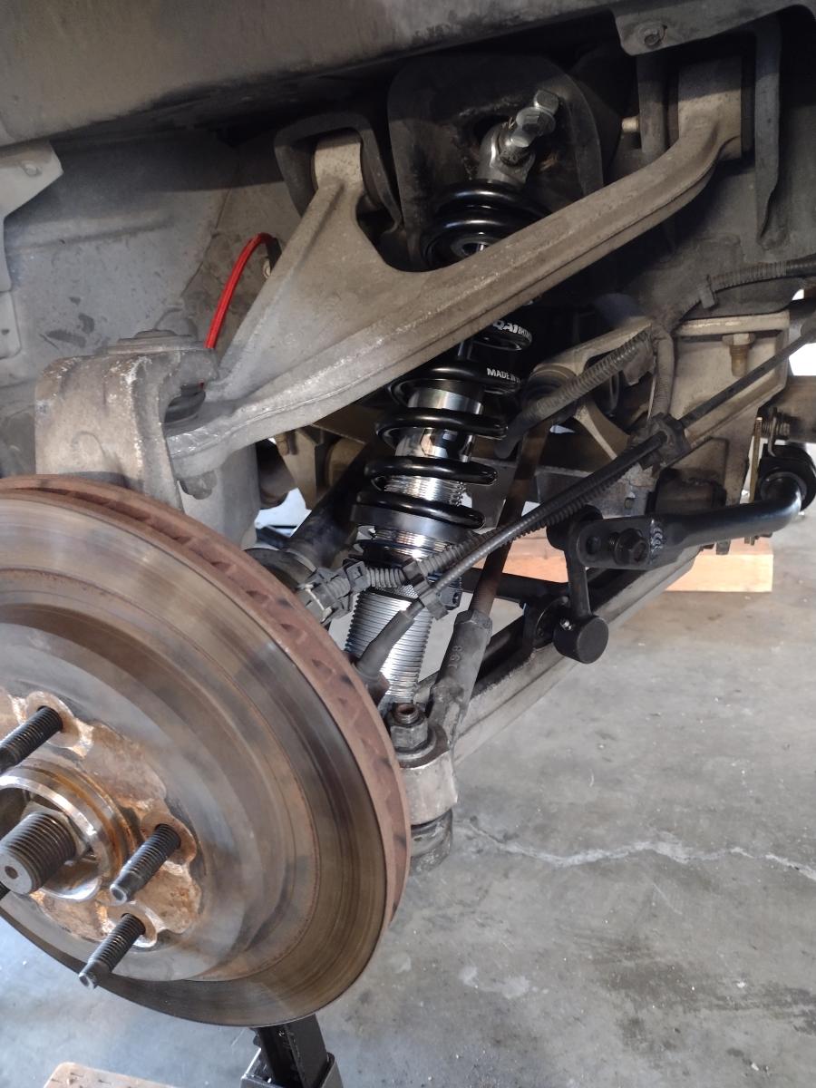 C5 Corvette rear suspension with coilovers installed
