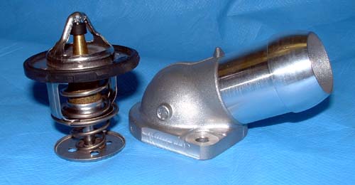A thermostat and housing for an LS1 / C5 Corvette