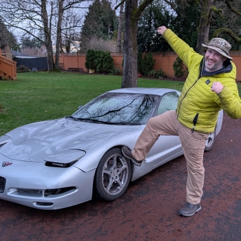 A stoked new owner of a C5 Corvette that needs revival.